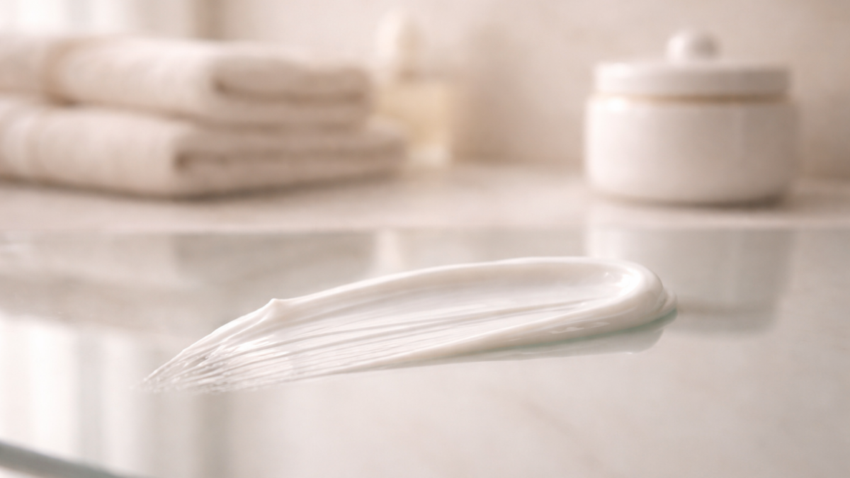 Pflegecreme liegt auf der Oberfläche und zieht nicht richtig ein